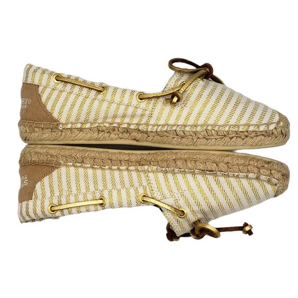 2/20 SALE Sperry Katama SAND/GOLD espadrille flats - Picture 4 of 10